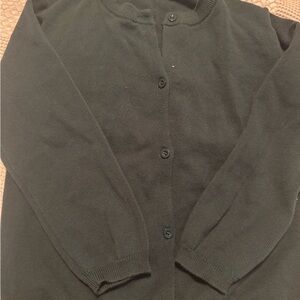 Kids dark green  Button-Up Sweater